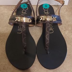Size 8 Calvin Klein sandals